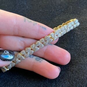 Lovely Gold and Silver Women's Bracelet
